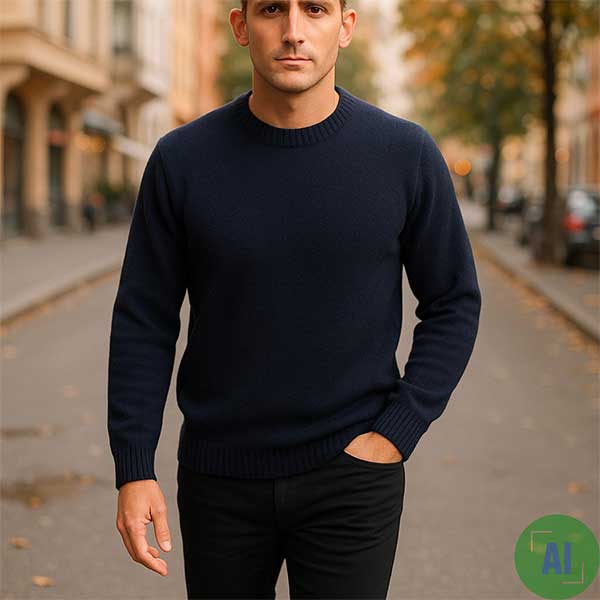 1Z Hand Framed Crew Neck Sweater Range