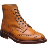 Trickers Stow mens brogue boots in acorn calf