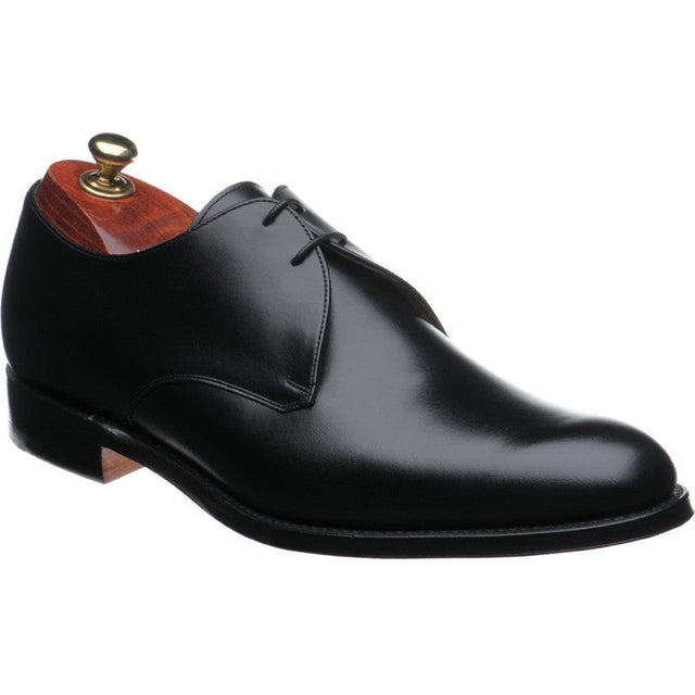 Cheaney Old mens Derby shoes in black calf