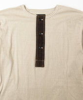 Belafonte Ragtime Clothing Sureki Placket Henleyneck Rakuda