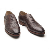 Schulz Woven Leather Oxford Hand Welted Classics Collection
