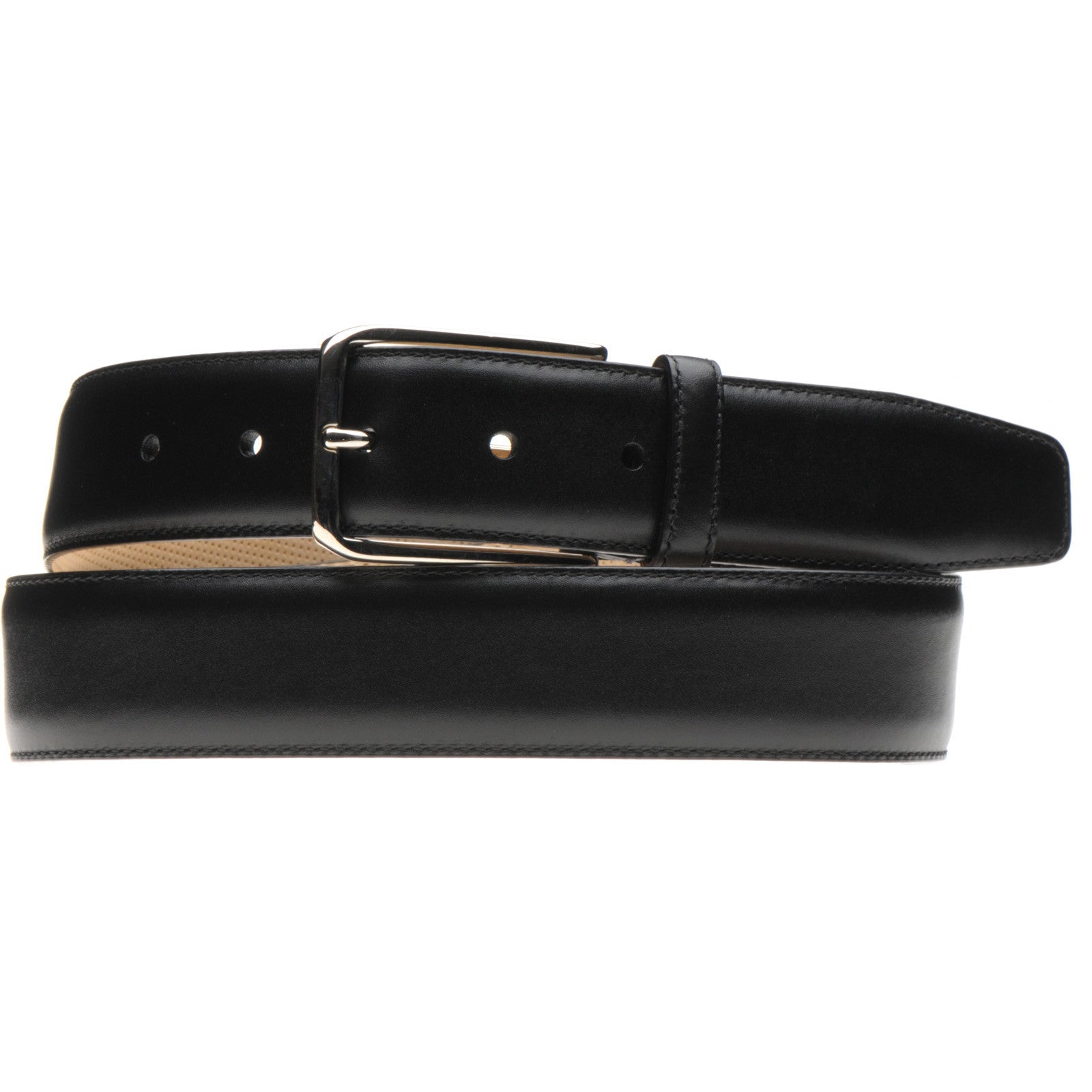 Herring Westminster II Belt in black calf silver buckle