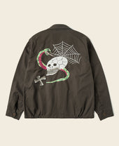 Skull Embroidery Vietnam Souvenir Jacket