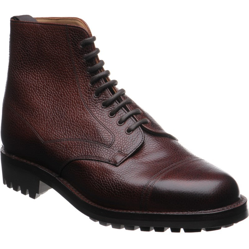 Cheaney Pennine II Rubber mens rubber-soled boots in burgundy grain
