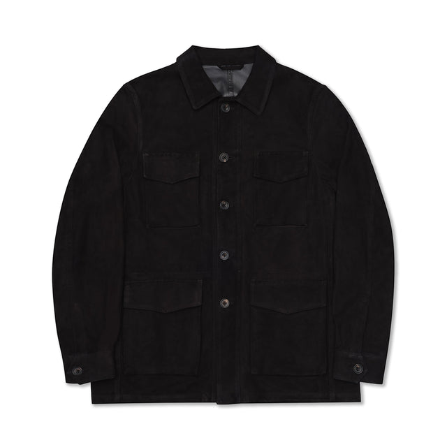 Black Suede Travel Jacket