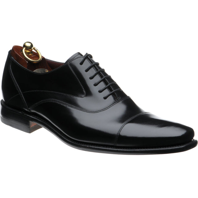 Loake Sharp mens Oxfords in black polished