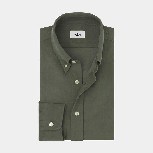 The Corduroy Shirt | Forest Green