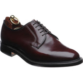 Loake 771 mens Derby shoes in burgundy polished