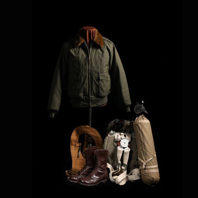 B-10 FLIGHT JACKET/ FACTORY LEGACY/BROWN FUR COLLAR