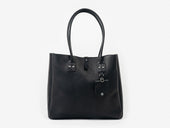 No. 235 Leather Tote Inward Seam, Black