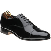 Herring Aston mens Oxfords in black patent