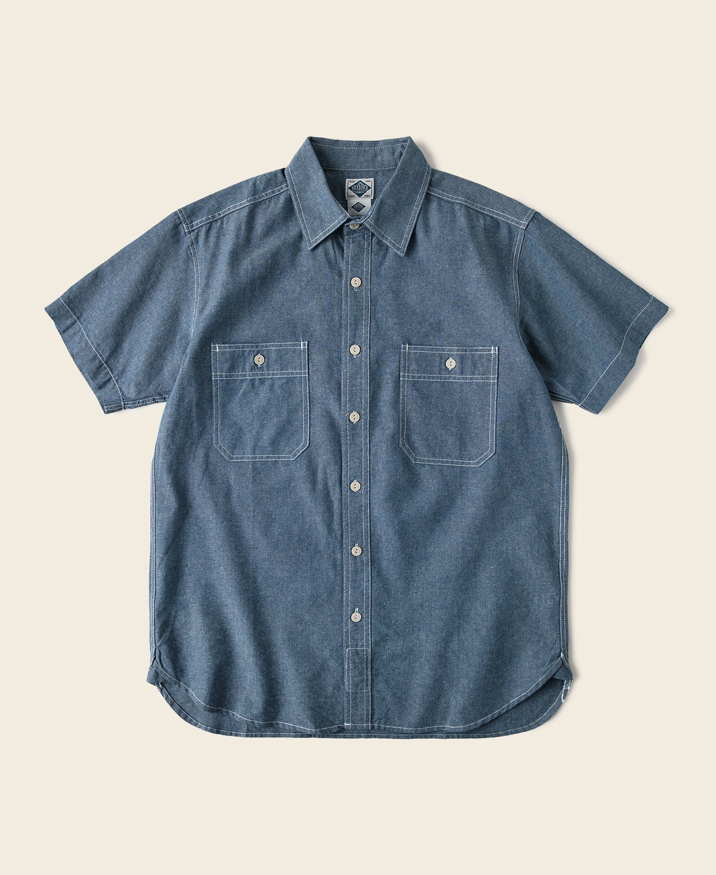 Chambray Short Sleeve Work Shirt