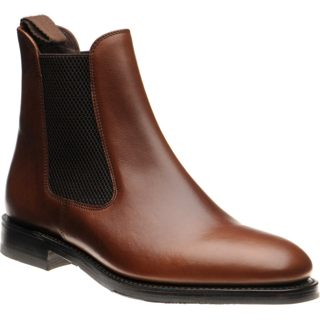 Herring Coltham mens hybrid-soled Chelsea boots in brown waxy calf