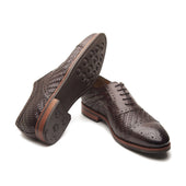 Schulz Woven Leather Oxford Hand Welted Classics Collection