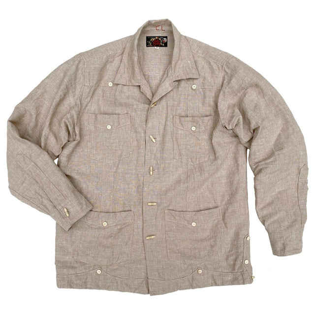Meridana Shirt - Oatmeal Chambray - Warehouse - Last One - Size Small