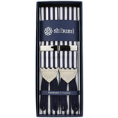 Barathea Braces - Navy / White