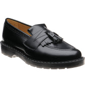 Wildsmith Model Tassel mens rubber-soled tasselled loafers in black polished