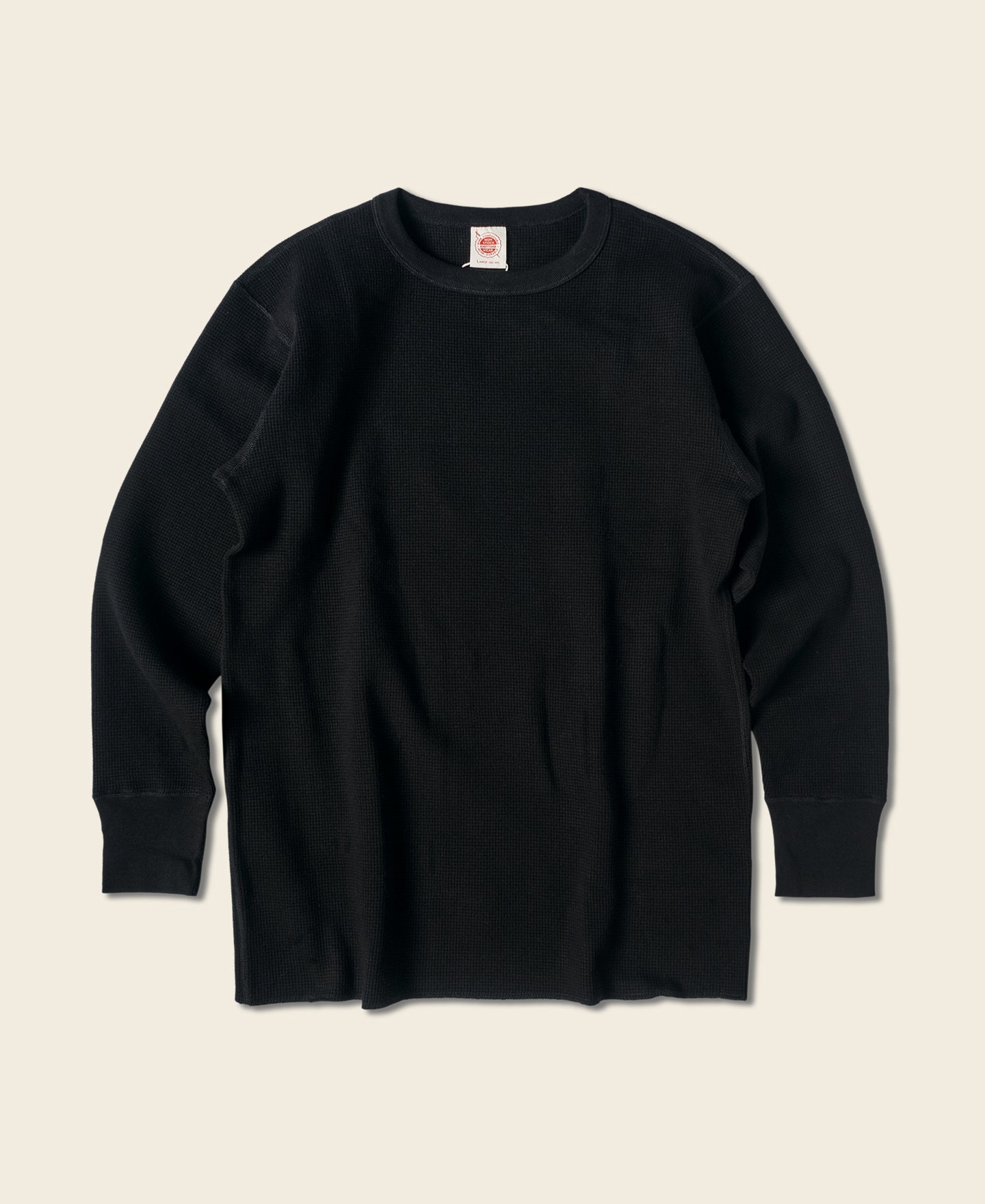 Heavyweight Waffle Cotton Underwear - Black