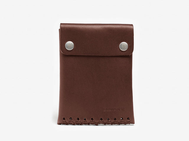 No. 092 Card Case with Snaps, Hickory