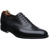 Loake Buckingham mens brogues in black calf