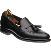 Herring Ascot II mens hybrid-soled tasselled loafers in black calf