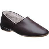 Herring Duke mens slippers in wine calf