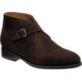 Herring Kingston II mens rubber-soled boots in brown oiled suede