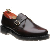 Wildsmith Model Monk mens rubber-soled monk shoes in burgundy rub off