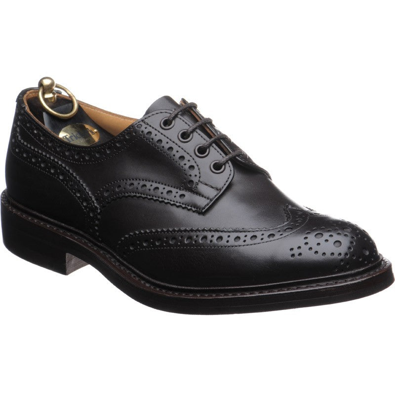 Trickers Bourton (Rubber) mens rubber-soled brogues in espresso calf