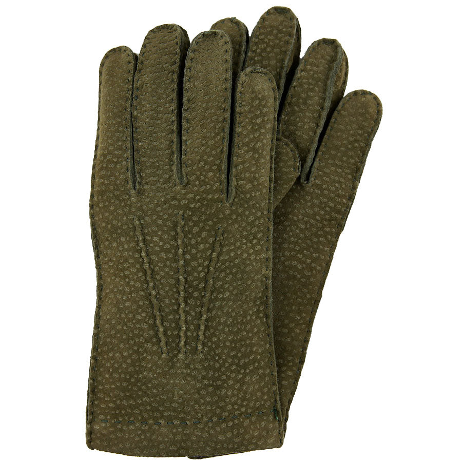 Capybara Gloves With Cashmere Lining Loden Green