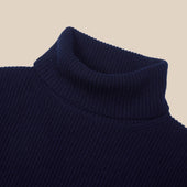 Cashmere Ribbed Submariner Rollneck In