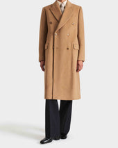 MANTEAU CROISÉ EN POIL DE CHAMEAU - CAMEL