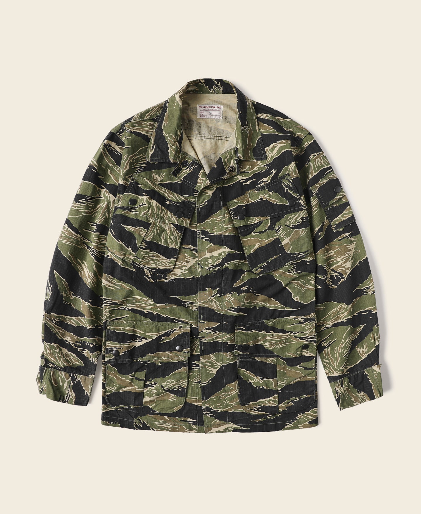 Tiger Stripe Camo Tropical Jungle Fatigue Jacket