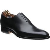 Herring Chaucer mens wholecuts in black calf