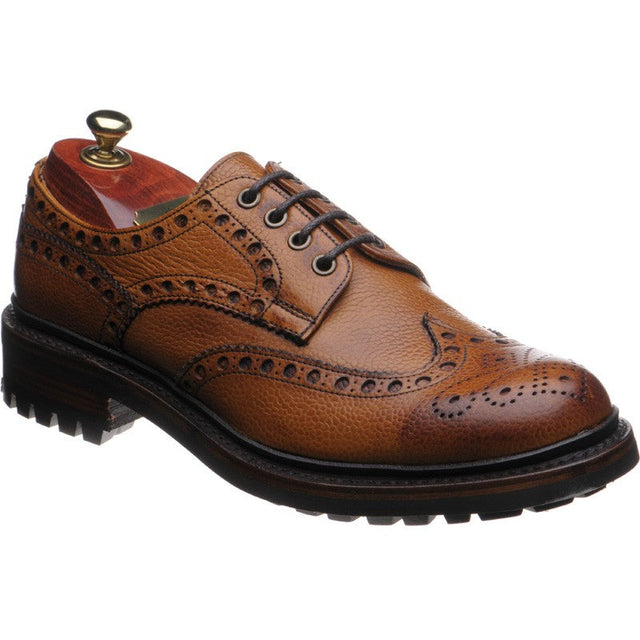 Cheaney Avon C mens rubber-soled brogues in almond grain