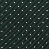 Polka Dot Bespoke Jacquard Silk Tie - Forest Green
