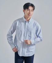 Casual Button Down Oxford Stripe