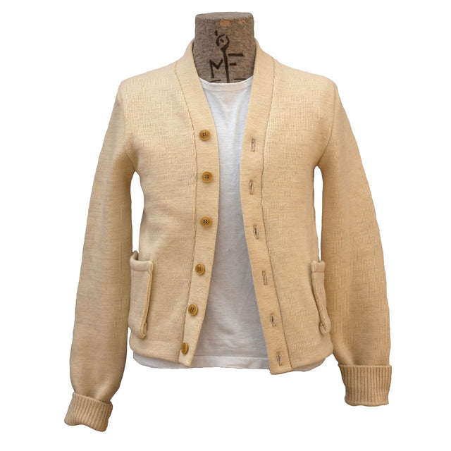 Campus Cardigan - Natural Wool - Warehouse - Last One - Size Small