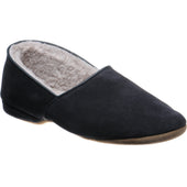 Herring Earl mens slippers in navy suede
