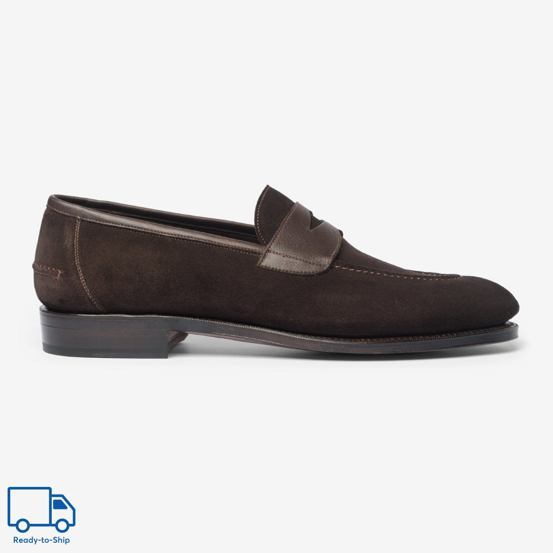 Unlined Penny Loafer Ii Bitter Choco Rufer Last Janus Calf Rtw