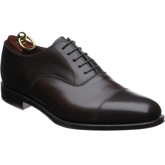 Loake Aldwych mens Oxfords in dark brown calf
