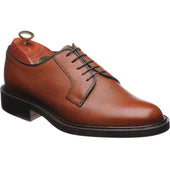 Barker Nairn (Rubber) mens rubber-soled Derby shoes in cedar grain
