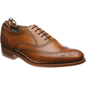Herring Carnaby mens brogues in chestnut calf