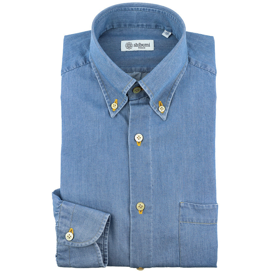 Denim Button Down Shirt Light Regular Fit