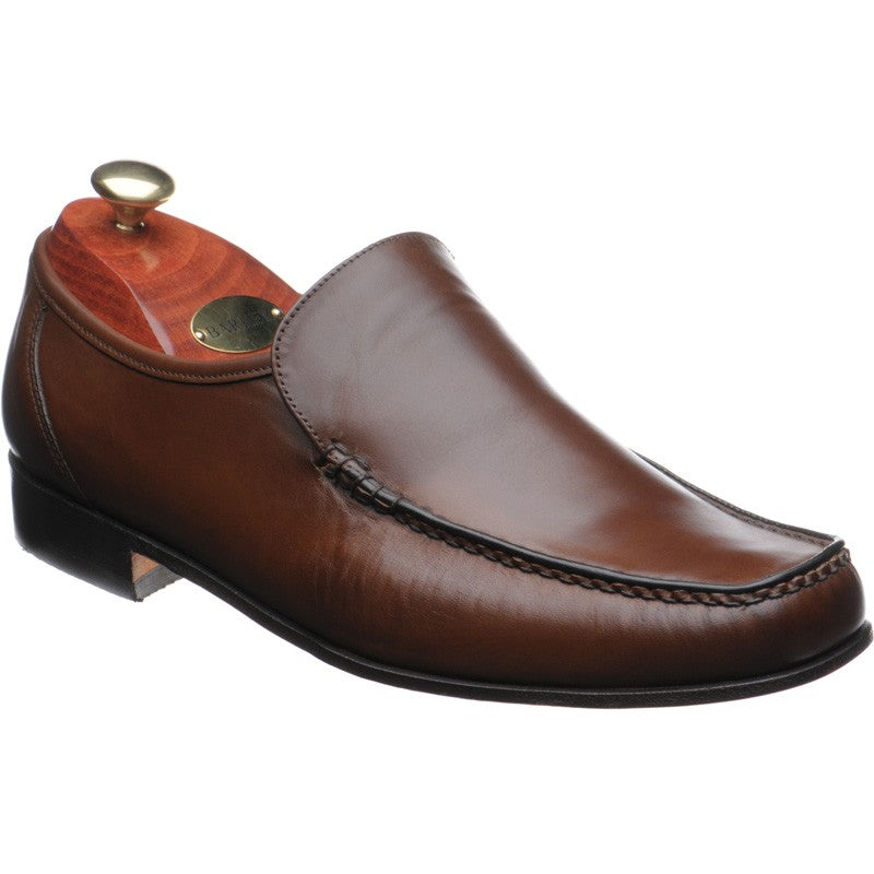 Barker Javron mens loafers in brown calf
