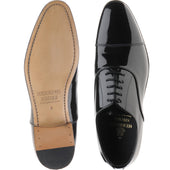 Herring Aston mens Oxfords in black patent