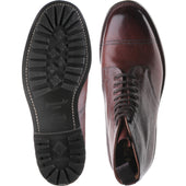 Herring Windermere mens rubber-soled boots in burgundy grain