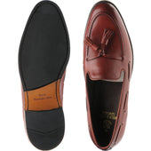 Herring Ascot II mens hybrid-soled tasselled loafers in pecan calf