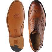 Barker Westfield mens brogues in cedar calf