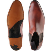 Herring Wilson mens Chelsea boots in dark leaf calf